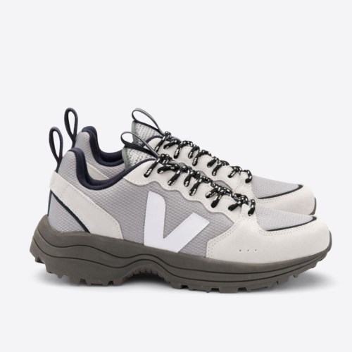 Veja Venturi B-mesh Mens Trainers Silver/White UK 67649